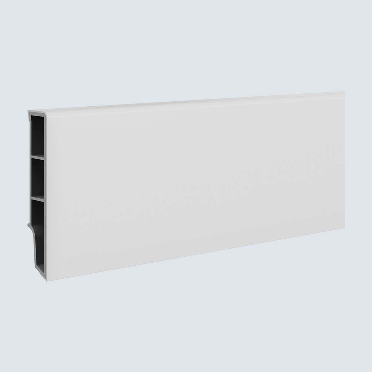 SEMPLA 65 WHITE 705 Σοβατεπί PVC Sempla 65 VILO WHITE 705, 2400 x 65 x 14mm