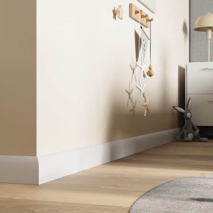 Σοβατεπί PVC Sempla 65 VILO WHITE 707, 2400 x 65 x 14mm - Image 2