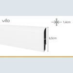 Σοβατεπί PVC Sempla 65 VILO WHITE 707, 2400 x 65 x 14mm - Image 4