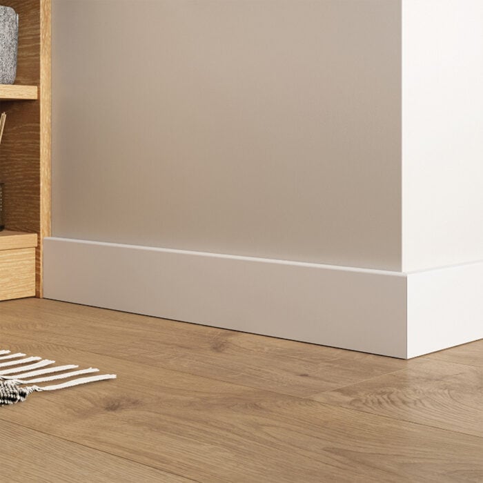 Σοβατεπί PVC Sempla 80 VILO WHITE 701, 2400 x 80 x 14mm - Image 2