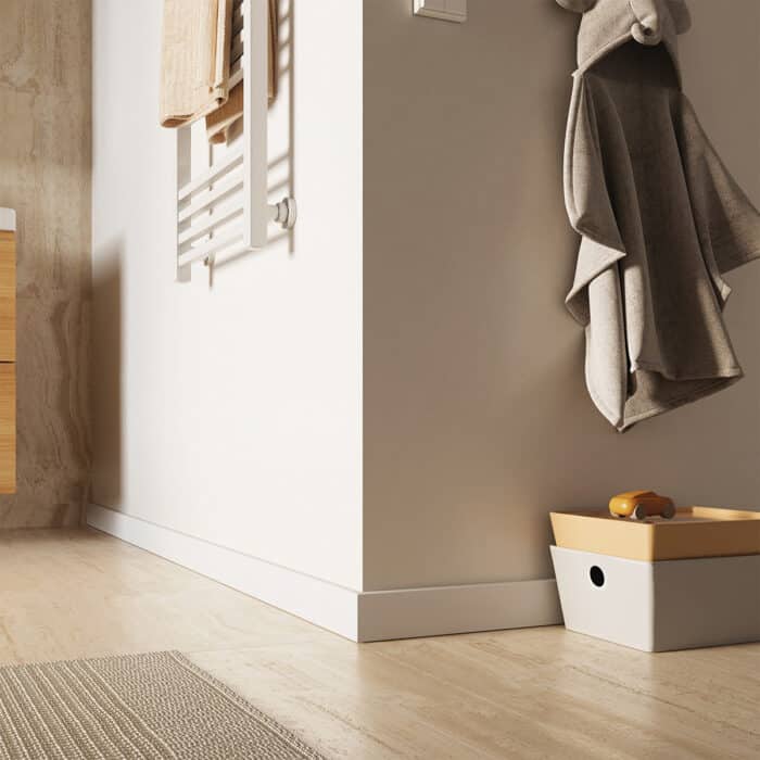Σοβατεπί PVC Sempla 80 VILO WHITE 701, 2400 x 80 x 14mm - Image 3