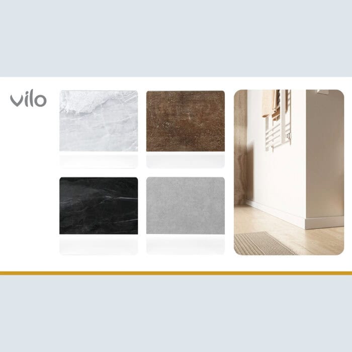 Σοβατεπί PVC Sempla 80 VILO WHITE 701, 2400 x 80 x 14mm - Image 5