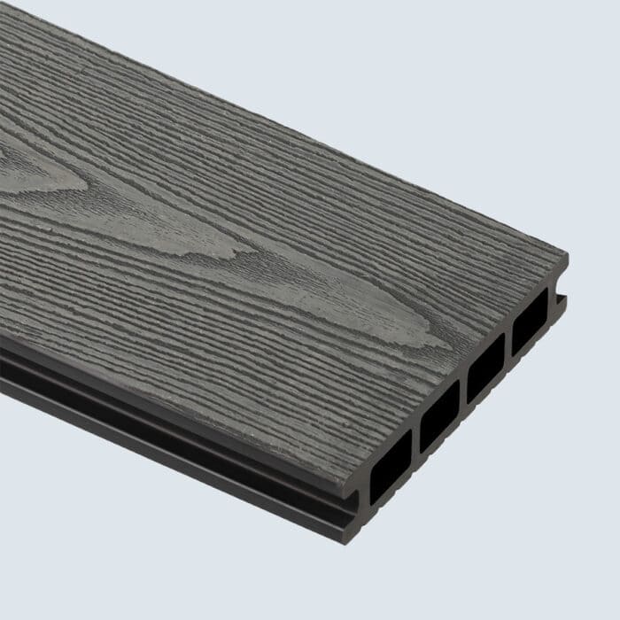 Πάτωμα WPC Deck 3D Γκρι W05, 25 x 140 x 4000mm (0,56m²) - Image 5