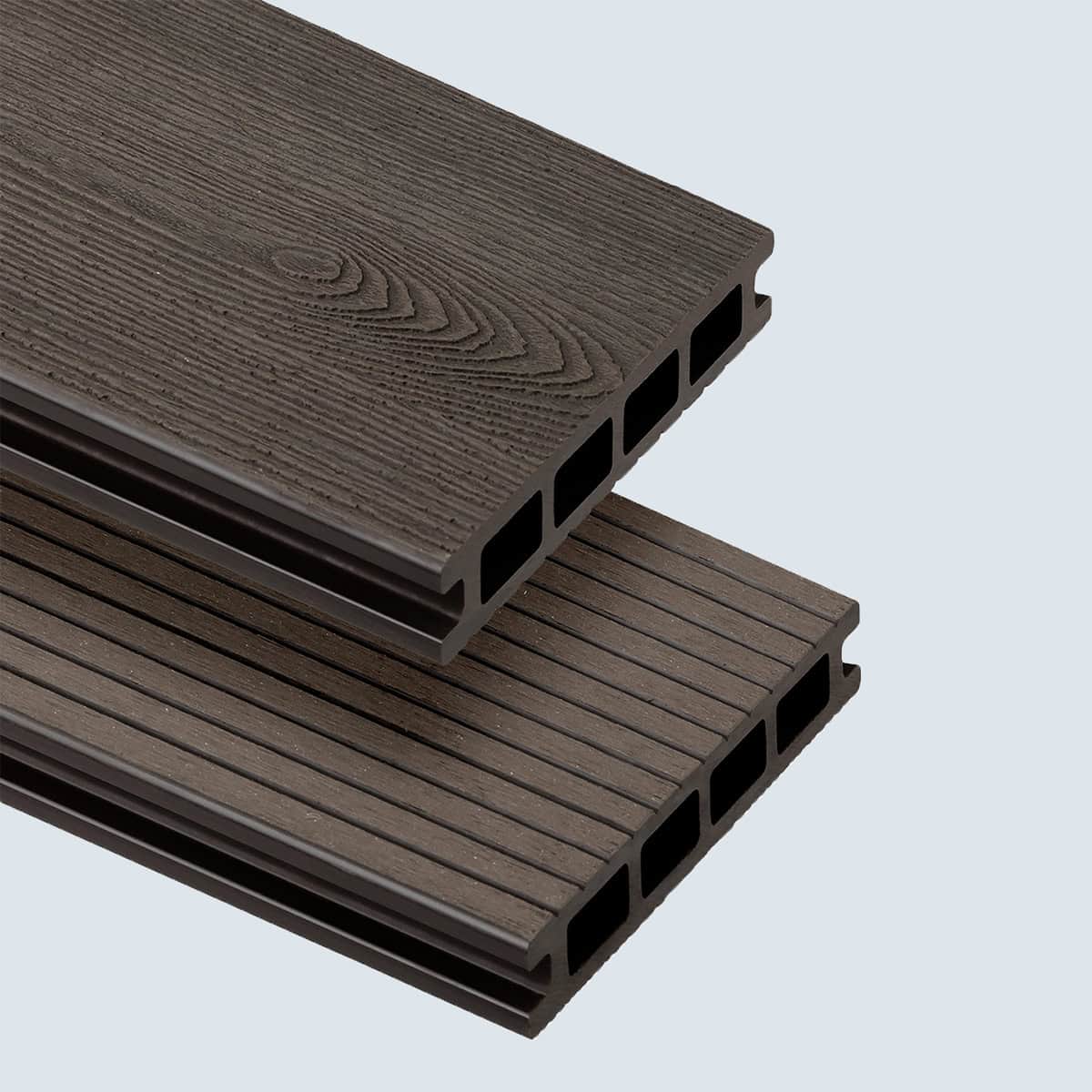 Πάτωμα WPC Deck 3D Καφέ Σκούρο W04, 25 x 150 x 4000mm