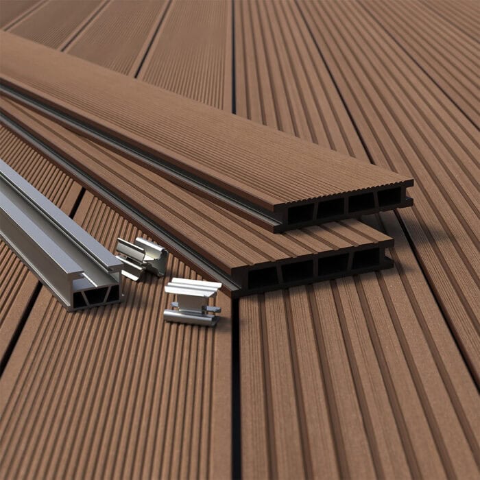 Πάτωμα WPC Deck Καφέ D02, 25 x 150 x 4000mm (0,60m²) - Image 2