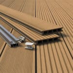 Πάτωμα WPC Deck Καφέ Ανοιχτό D01, 25 x 150 x 4000mm (0,60m²) - Image 2