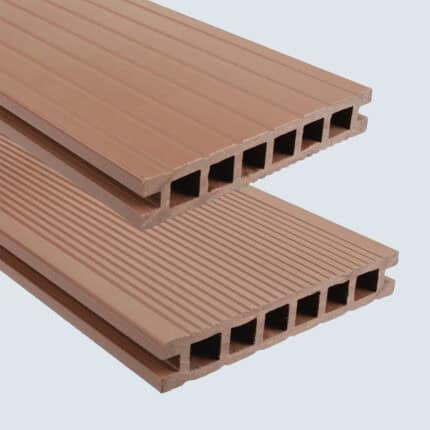 Πάτωμα WPC Deck Commercial Καφέ Ανοιχτό E01, 22 x 140 x 4000mm