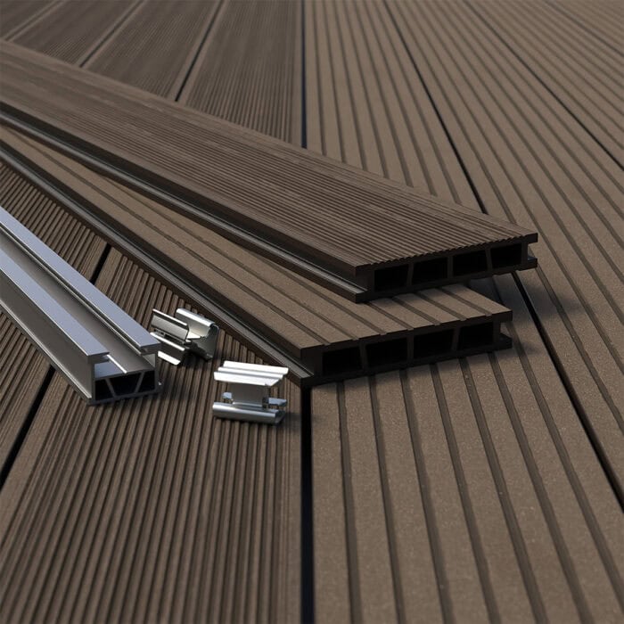Πάτωμα WPC Deck Καφέ Σκούρο D03, 25 x 150 x 4000mm (0,60m²) - Image 4