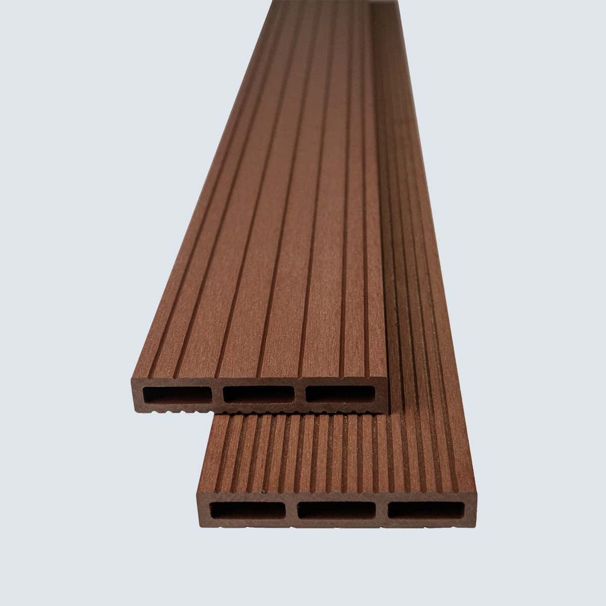 Περίφραξη WPC Καφέ Σκούρο P03, 20 x 120 x 3600mm