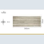 Πλαστική Επένδυση Ραμποτέ PVC VILO Antique Wood, 2650 x 250 x 8mm - Image 3