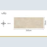 Πλαστική Επένδυση Ραμποτέ PVC VILO Arenoso, 2650 x 250 x 8mm - Image 3