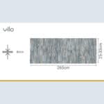 Πλαστική Επένδυση Ραμποτέ PVC VILO Blue Brick, 2650 x 250 x 8mm - Image 3