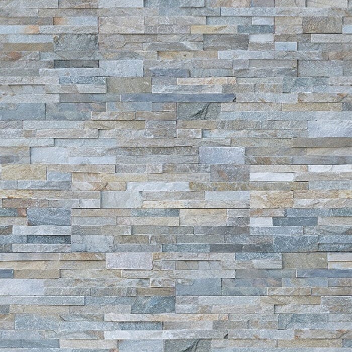 Πλαστική Επένδυση Ραμποτέ PVC VILO Blue Brick, 2650 x 250 x 8mm - Image 2