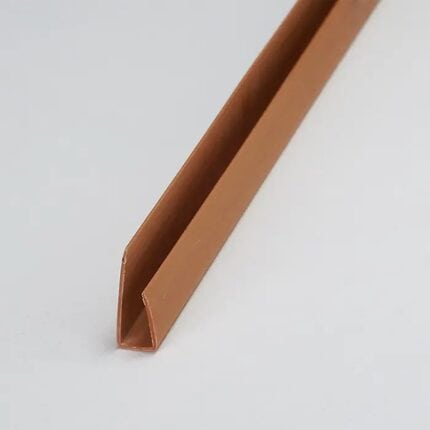 U-προφίλ για πλαστικές επενδύσεις PVC Ραμποτέ Golden Oak, 3000mm