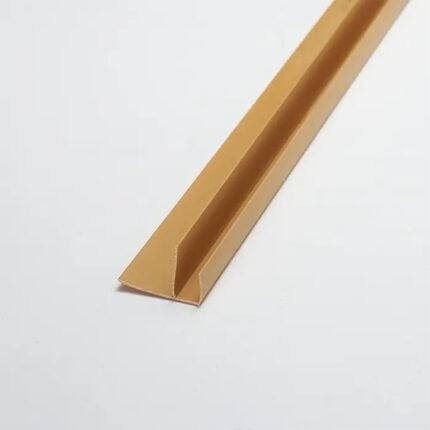 F-προφίλ για πλαστικές επενδύσεις PVC Ραμποτέ Light Brown, 3000mm x 7-8 mm