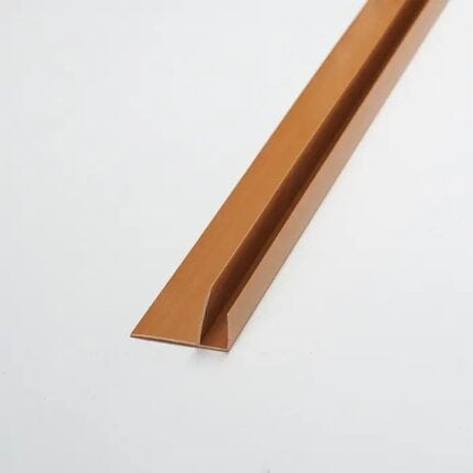 F-προφίλ για πλαστικές επενδύσεις PVC Ραμποτέ Golden Oak, 3000mm