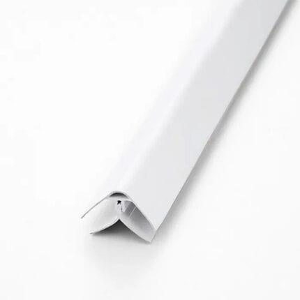 Γωνία για πλαστικές επενδύσεις PVC Ραμποτέ Λευκή, 2600mm x 8-10 mm